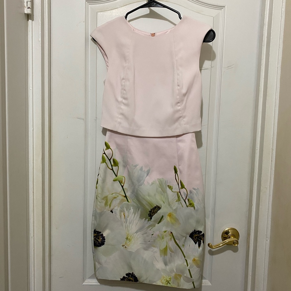 TED BAKER LONDON floral midi dress